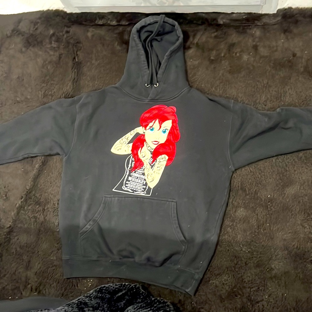 Disney Ariel little mermaid punk tattoo hoodie